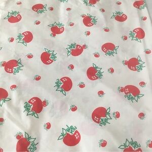 Sears Twin Top Sheet I LIKE YOU Apple Vintage 1974 67 x 94” MFG FLAW
